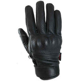 Fairfax Leather Gloves - Black | Gold.